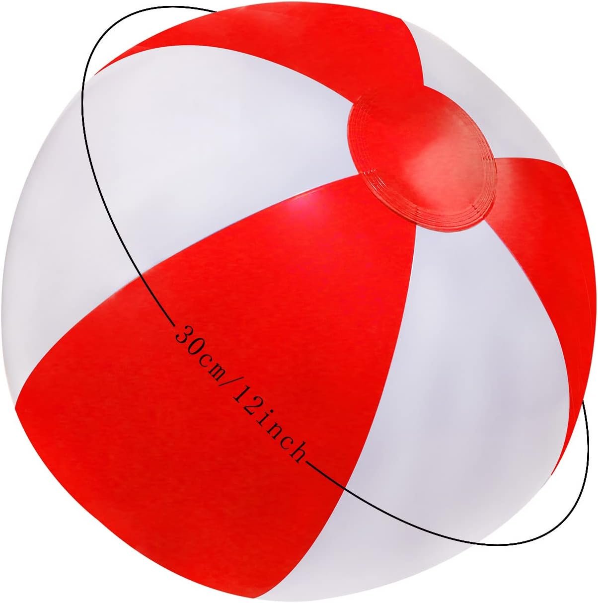 Beach Balls 2PCS 12 Inch Inflatable/Blow Up Classic Rainbow Color Summer Swimming Pool Party Favors Water Toy Beachball for Women Men Adults Playing - Image 2