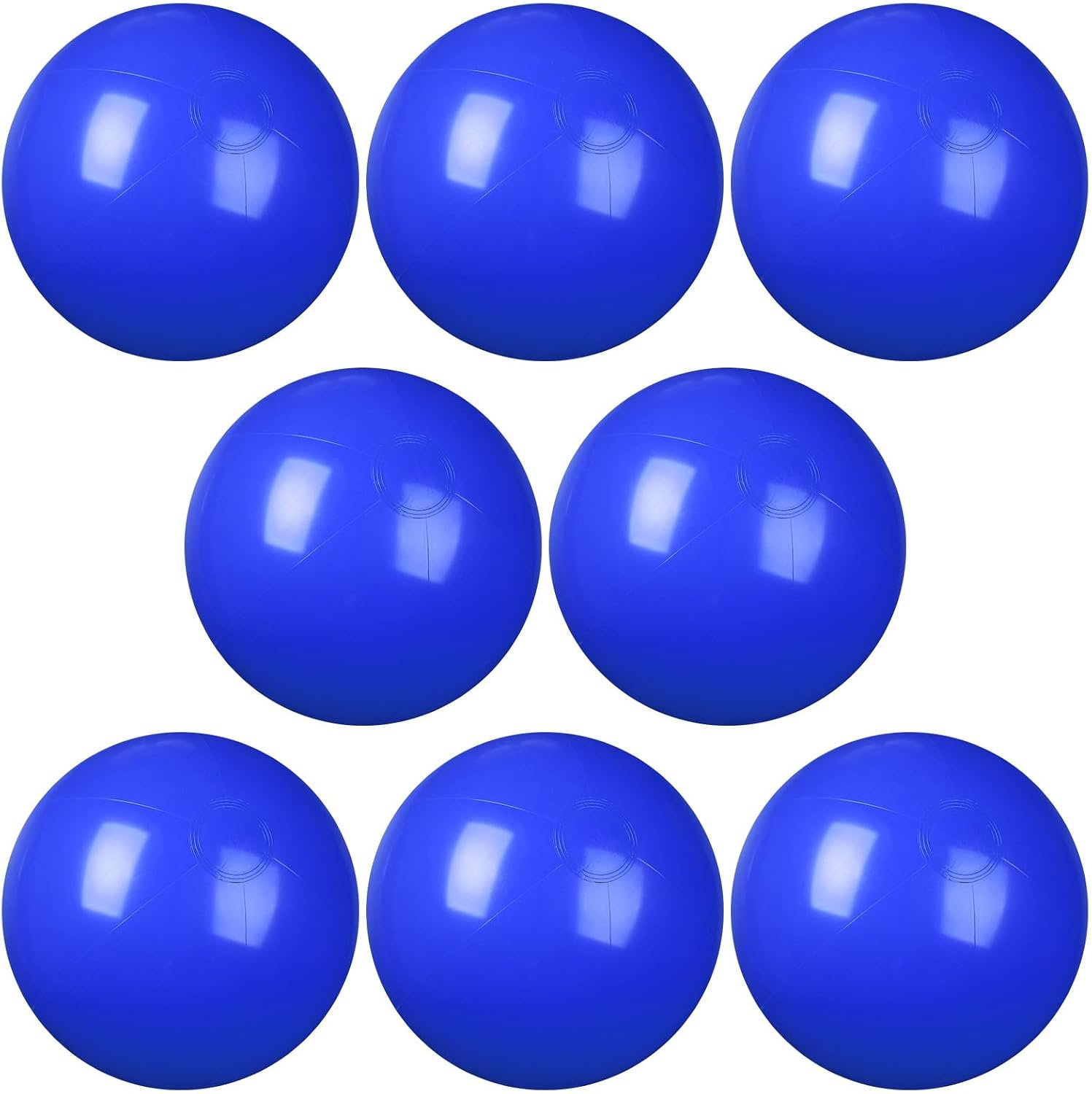 8 Pcs 12 Inch Solid Red Beach Balls Inflatable Beach Ball Bulk Large Blow up Pool Game Toys