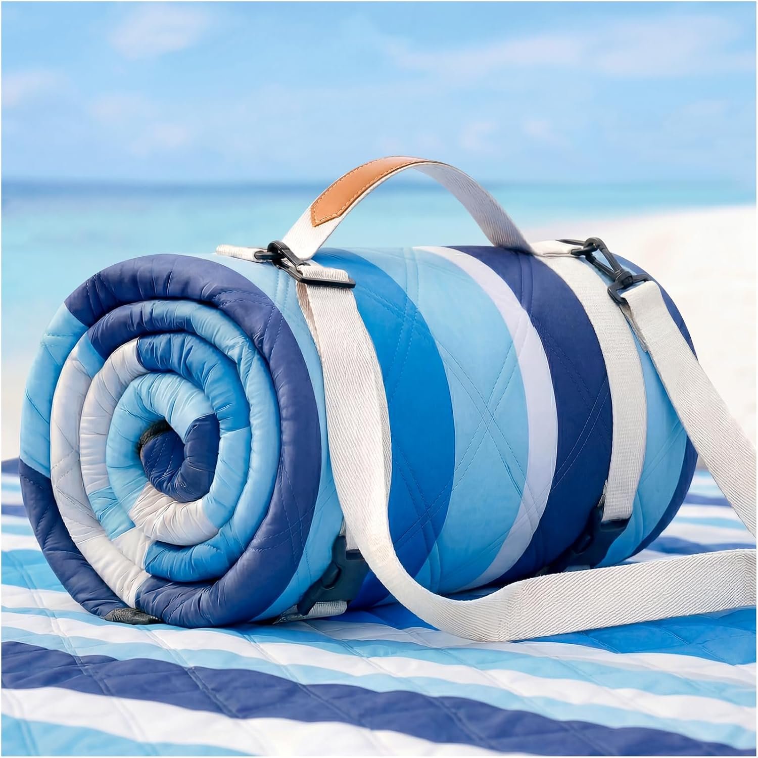 Waterproof Beach Blanket Picnic Mat Outdoor Oversized Sandrpoof Dog Thick Rug Towel Camping Gear Family Trip Essentials Summer Vacation Must Have Travel Accessories Lake Day Thing Item Gadget