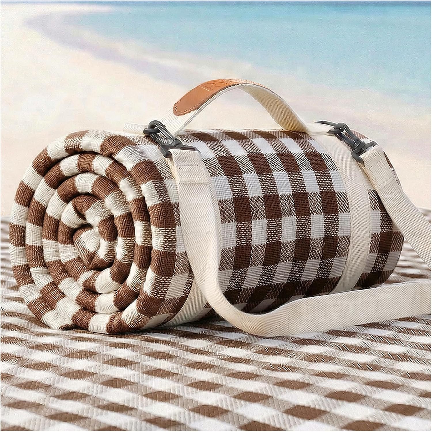 Waterproof Beach Blanket Picnic Outdoor Camp Mat Rug Towel Family Trip Essentials Summer Vacation Must Have Travel Accessories Lake Day Necessities Stuff Thing Need Gear Gift Item