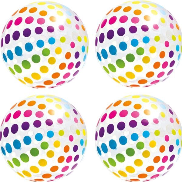 Jumbo Inflatable Big Panel Colorful Giant Beach Ball (Set of 4)